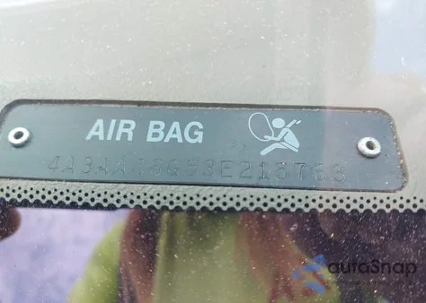 2003 Mitsubishi Galant Es/Ls z USA, uszkodzony, nr VIN 4A3AA46G53E215763